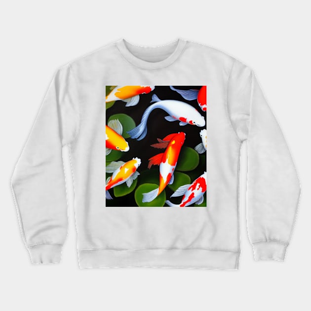 The Art of Koi Fish: A Visual Feast for Your Eyes 1 Crewneck Sweatshirt by Painthat